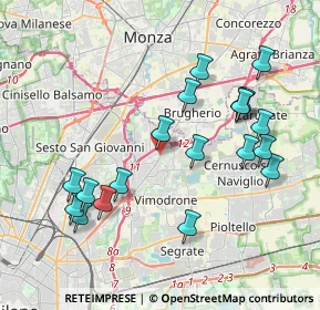 Mappa Corso Roma, 20093 Cologno Monzese MI, Italia (4.08053)