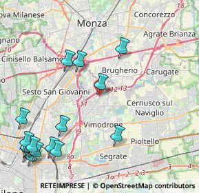 Mappa Corso Roma, 20093 Cologno Monzese MI, Italia (5.476)