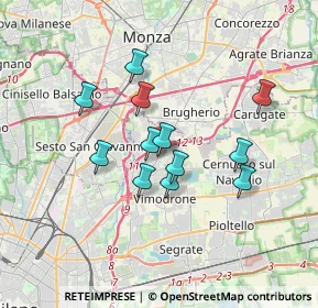 Mappa Corso Roma, 20093 Cologno Monzese MI, Italia (2.8275)