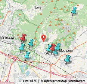 Mappa Via Giuseppe Mazzini, 25082 Botticino BS, Italia (4.0775)