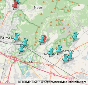 Mappa Via Giuseppe Mazzini, 25082 Botticino BS, Italia (4.74182)