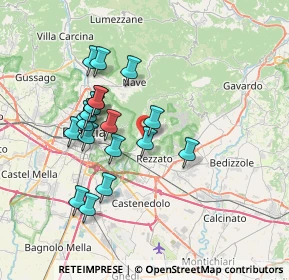 Mappa Via Giuseppe Mazzini, 25082 Botticino BS, Italia (6.53526)