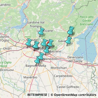 Mappa Via Giuseppe Mazzini, 25082 Botticino BS, Italia (10.70667)