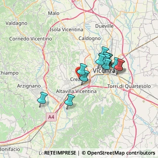 Mappa Largo Tiepolo, 36051 Creazzo VI, Italia (5.89929)