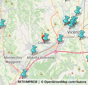 Mappa Piazza del Comune, 36051 Creazzo VI, Italia (5.69267)