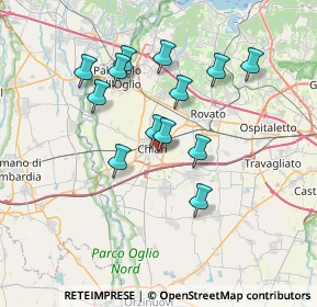 Mappa Via Amerigo Vespucci, 25032 Chiari BS, Italia (6.29231)