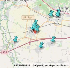 Mappa Via Amerigo Vespucci, 25032 Chiari BS, Italia (3.58455)