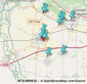 Mappa Via Amerigo Vespucci, 25032 Chiari BS, Italia (3.57545)