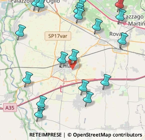 Mappa Via Amerigo Vespucci, 25032 Chiari BS, Italia (5.18)