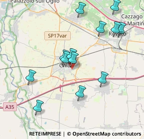 Mappa Via Amerigo Vespucci, 25032 Chiari BS, Italia (3.88538)