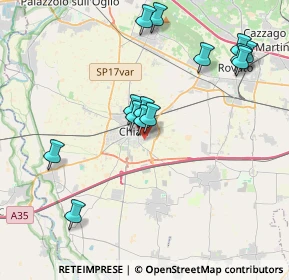 Mappa Via Amerigo Vespucci, 25032 Chiari BS, Italia (3.95643)