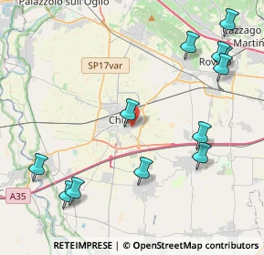 Mappa Via Amerigo Vespucci, 25032 Chiari BS, Italia (5.12)