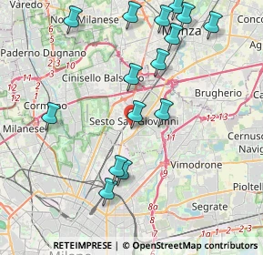 Mappa Via Don Giovanni Minzoni, 20099 Sesto San Giovanni MI, Italia (4.45467)