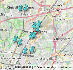 Mappa Via Don Giovanni Minzoni, 20099 Sesto San Giovanni MI, Italia (1.66909)