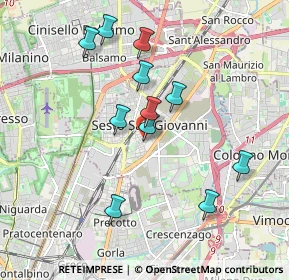 Mappa Via Don Giovanni Minzoni, 20099 Sesto San Giovanni MI, Italia (1.72727)