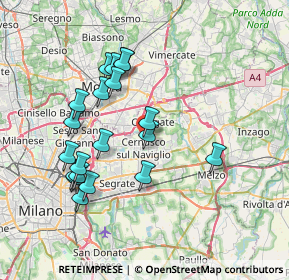 Mappa Via Cadore, 20063 Cernusco sul Naviglio MI, Italia (7.18)