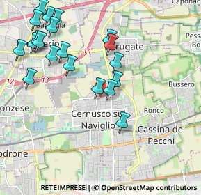 Mappa Via Cadore, 20063 Cernusco sul Naviglio MI, Italia (2.2745)