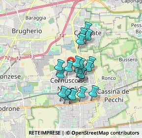 Mappa Via Cadore, 20063 Cernusco sul Naviglio MI, Italia (1.2355)