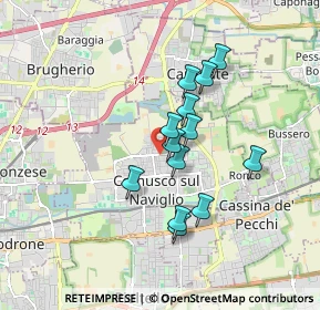 Mappa Via Cadore, 20063 Cernusco sul Naviglio MI, Italia (1.37308)