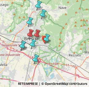 Mappa Via Ronchi San Francesco da Paola, 25123 Brescia BS, Italia (3.81273)