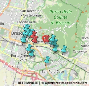 Mappa Via Ronchi San Francesco da Paola, 25123 Brescia BS, Italia (1.4395)
