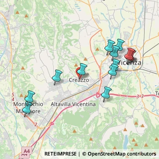 Mappa Piazzetta S. Marco, 36051 Creazzo VI, Italia (4.29077)
