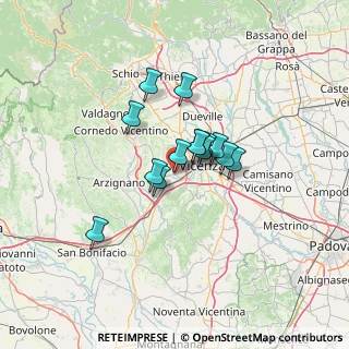 Mappa Piazzetta S. Marco, 36051 Creazzo VI, Italia (8.56286)