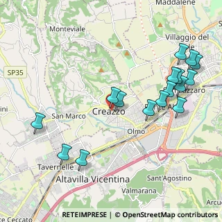 Mappa Piazzetta S. Marco, 36051 Creazzo VI, Italia (2.3225)