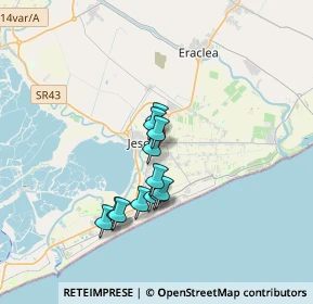 Mappa Via Carlo Goldoni, 30016 Jesolo VE, Italia (2.5975)