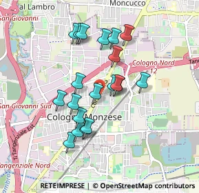 Mappa Via Fratelli Perego, 20093 Cologno Monzese MI, Italia (0.7745)
