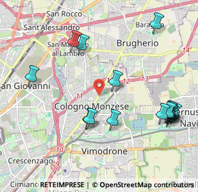 Mappa Via Fratelli Perego, 20093 Cologno Monzese MI, Italia (2.33313)