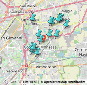 Mappa Via Fratelli Perego, 20093 Cologno Monzese MI, Italia (1.48)