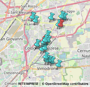 Mappa Via Fratelli Perego, 20093 Cologno Monzese MI, Italia (1.423)