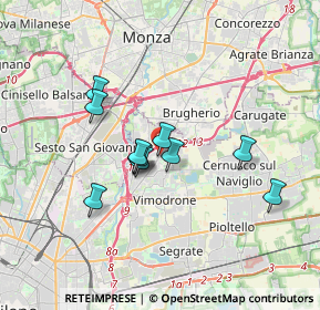 Mappa Via Fratelli Perego, 20093 Cologno Monzese MI, Italia (2.68727)