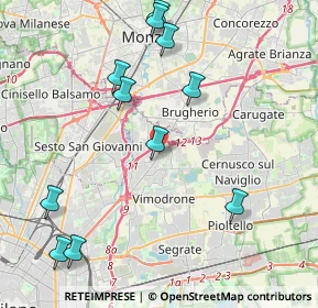 Mappa Via Fratelli Perego, 20093 Cologno Monzese MI, Italia (4.71091)