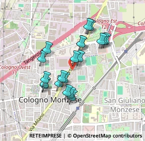 Mappa Via Fratelli Perego, 20093 Cologno Monzese MI, Italia (0.3785)