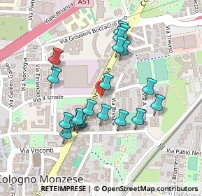 Mappa Via Fratelli Perego, 20093 Cologno Monzese MI, Italia (0.2115)