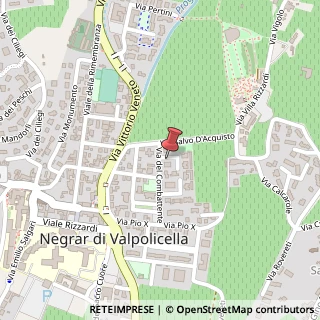 Mappa Via del Combattente, 20, 37024 Negrar, Verona (Veneto)