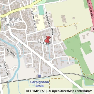 Mappa Via San Rocco, 10A, 28064 Carpignano Sesia, Novara (Piemonte)