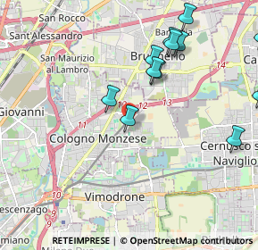 Mappa Cologno Monzese, 20093 Cologno Monzese MI, Italia (2.45308)