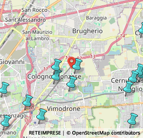 Mappa Cologno Monzese, 20093 Cologno Monzese MI, Italia (3.025)