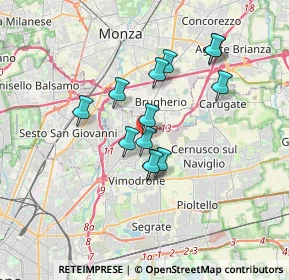 Mappa Cologno Monzese, 20093 Cologno Monzese MI, Italia (2.78846)