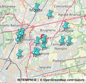 Mappa Cologno Monzese, 20093 Cologno Monzese MI, Italia (3.64733)