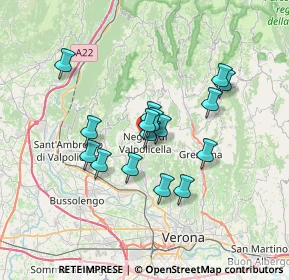 Mappa Via Vittorio Veneto, 37024 Negrar di Valpolicella VR, Italia (5.46063)