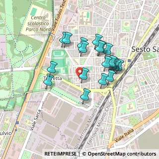 Mappa Via Carlo Meroni, 20099 Sesto San Giovanni MI, Italia (0.391)
