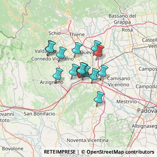 Mappa Via Ferrarin, 36051 Creazzo VI, Italia (8.80857)