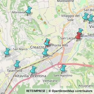 Mappa Via Ferrarin, 36051 Creazzo VI, Italia (2.89636)