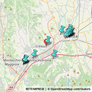 Mappa Via Ferrarin, 36051 Creazzo VI, Italia (4.3565)