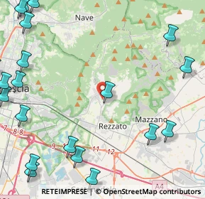 Mappa Via Longhetta, 25082 Botticino BS, Italia (6.769)
