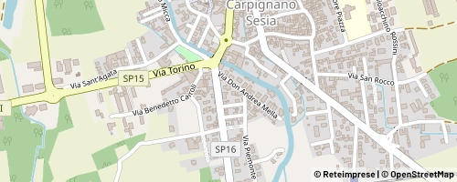 Mappa Carpignano Sesia